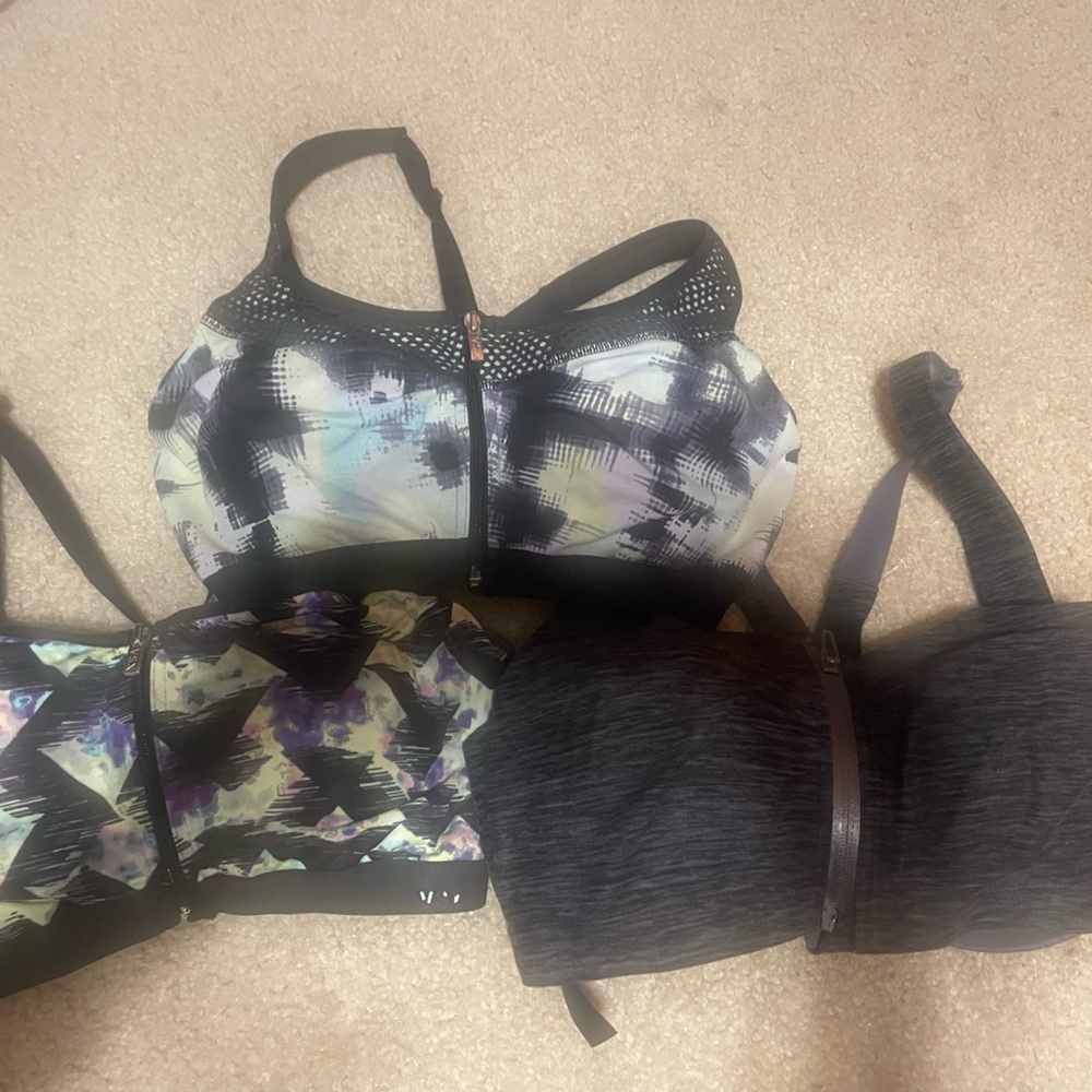 Victoria's Secret Multi-Color and Black Sports Bras